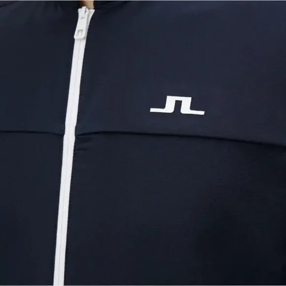 J. Lindeberg Jeff Hybrid Jacket, Men's, Navy/White, Medium, 225$ NWT
